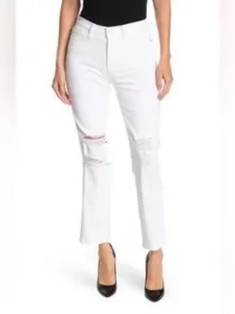 Frame Le High Straight white denim jean size 32 for spring / summer!